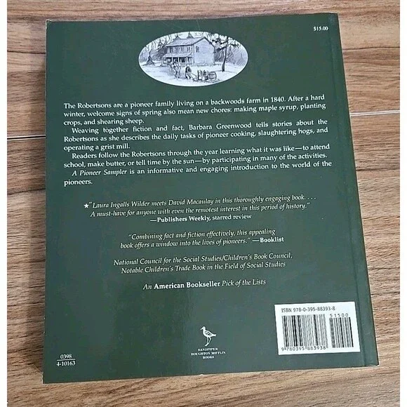 A Pioneer Sampler The Daily Life Of A Pioneer Family In 1840 Greenwood Paperback - Picture 3 of 9